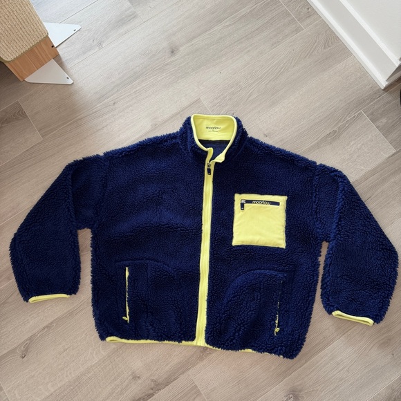 Moorlow Jackets & Blazers - Moorlow The Betsy Fleece Women’s Small Midnight Navy Zip Jacket